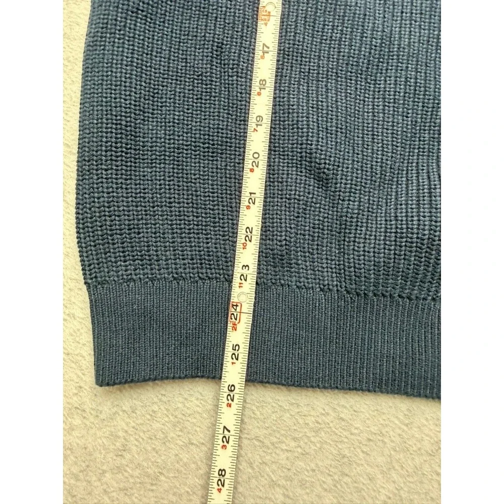 Old Navy Mens Navy Blue Cotton Shaker Stitch Raglan Crew Neck Sweater M